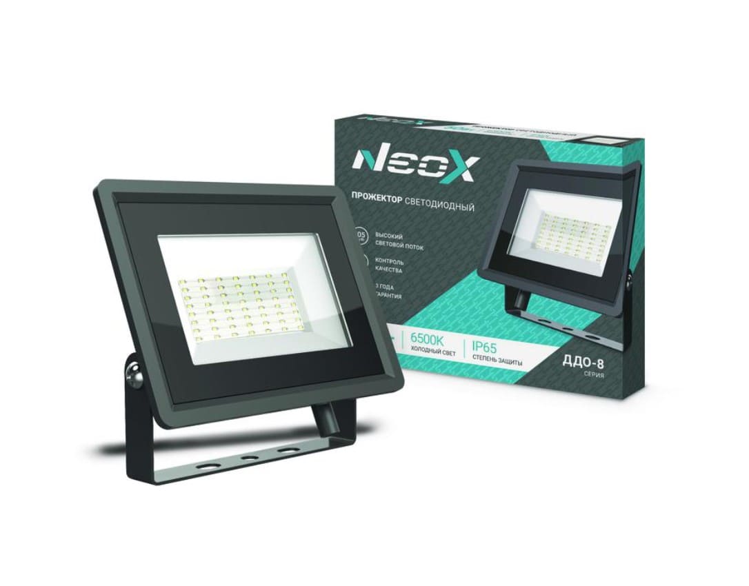 ���� ASD/NEOX ��������� ��/� ���-8 50W(5250lm) 6500K 6K 154x124x27 ��������/������ IP65 3�. 3990